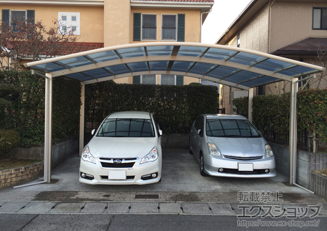 大分県大分市ののカーポート レイナツインポートグラン　積雪〜20cm対応+屋根ふき材補強部品 施工例