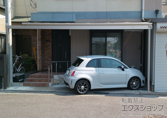 埼玉県さいたま市ののテラス屋根 ヴェクターテラス F型 テラスタイプ 単体 積雪〜20cm対応+ヴェクターテラス用追加部材 施工例