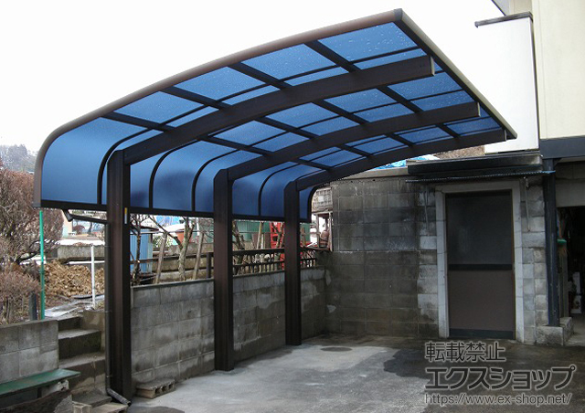 福島県郡山市ののカーポート レイナキャップポートグラン50　積雪〜50cm対応 施工例