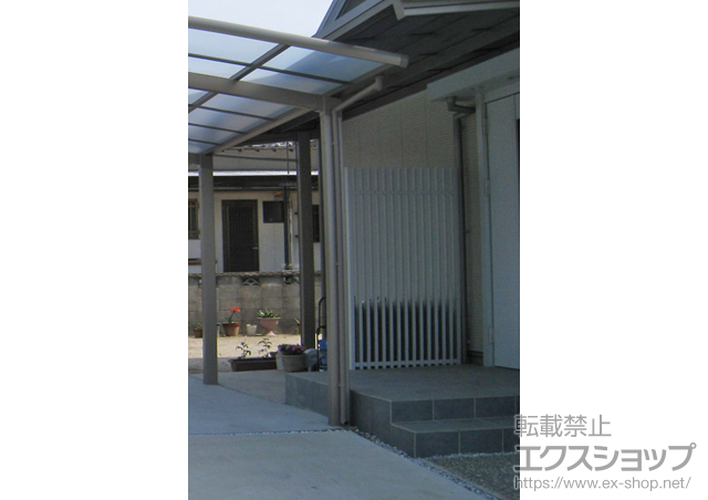 福岡県直方市ののフェンス・柵 プログコートフェンス M1型 間仕切りタイプ 施工例