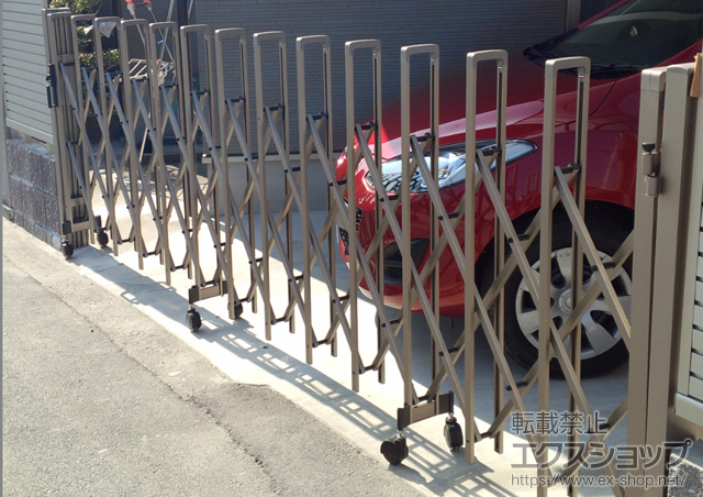 大阪府和泉市ののカーゲート トリップゲート RB型 ノンレール 片開き 38S 施工例