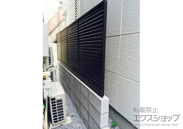 東京都目黒区ののフェンス・柵 プリレオR5型フェンス フリーポールタイプ+フェンス下桟すき間カバー 施工例