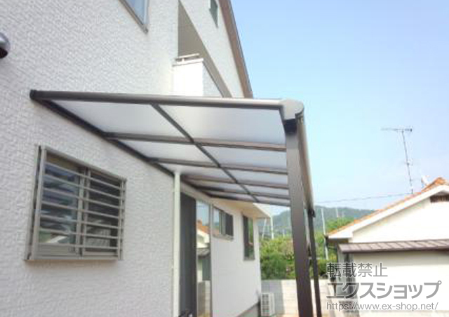 愛媛県松山市ののテラス屋根 ヴェクターテラス F型 テラスタイプ 単体 積雪〜20cm対応 施工例