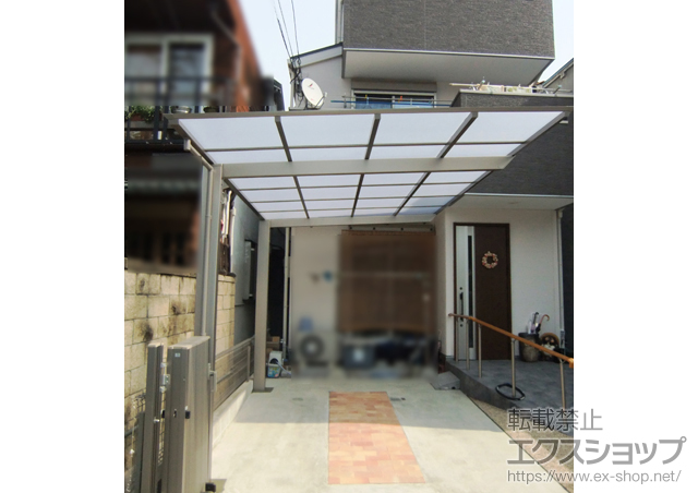 兵庫県神戸市ののカーポート アーキフィット 積雪〜20cm対応 施工例