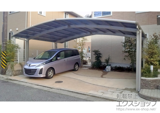 広島県広島市ののカーポート レイナトリプルポート 積雪〜20cm対応 施工例