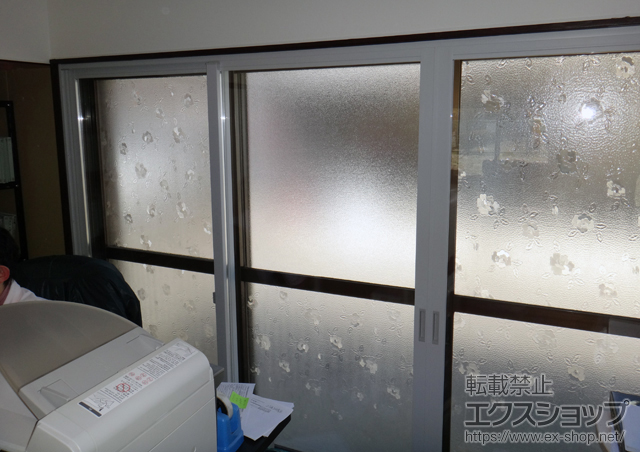 福島県郡山市のの二重窓（内窓） プラメイクE 引違い窓 4枚建 窓タイプ 施工例