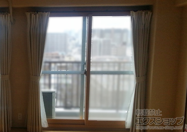 兵庫県神戸市のの二重窓（内窓） インプラス(ダストバリア) 引違い窓2枚建 施工例