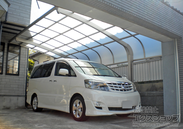 東京都八王子市のLIXIL リクシル（トステム）のカーポート テールポートシグマIII 積雪〜30cm対応+テールポートシグマIII用　着脱式サポート柱 施工例