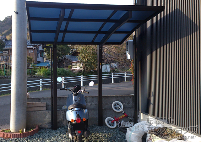 静岡県静岡市ののサイクルポート・駐輪場 レイナポート ミニ 積雪〜20cm対応 施工例