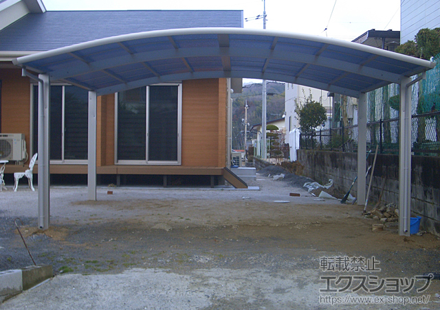 山口県周南市ののカーポート レイナツインポート 積雪〜20cm対応 施工例