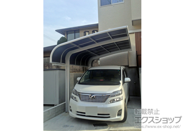 大阪府高槻市のLIXIL リクシル（トステム）のカーポート テールポートシグマIII 積雪〜30cm対応 施工例