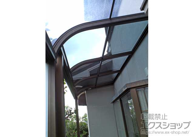 兵庫県神戸市ののテラス屋根 プレシオステラス R型 テラスタイプ 単体 積雪〜20cm対応 施工例