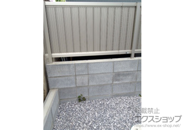 東京都練馬区ののフェンス・柵 エクスラインフェンス8型 自由柱施工 施工例