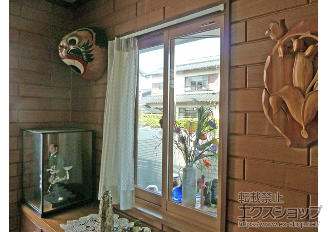 福岡県筑紫野市のの二重窓（内窓） プラマードU 引違い窓 2枚建 施工例