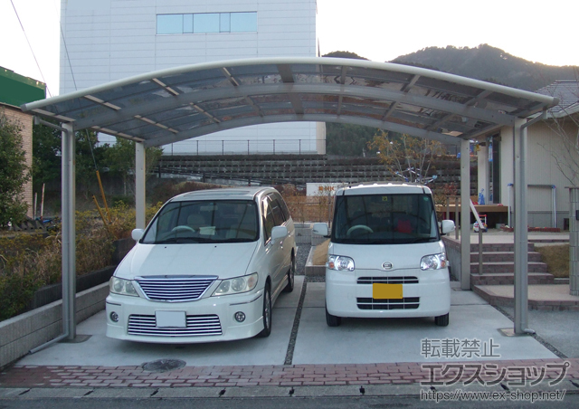 大分県大分市ののカーポート レイナツインポート 積雪〜20cm対応+ 屋根ふき補強部材セット 施工例