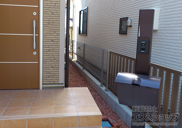 千葉県松戸市ののフェンス・柵 ハイグリッドフェンスUF8型 フリーポールタイプ 施工例