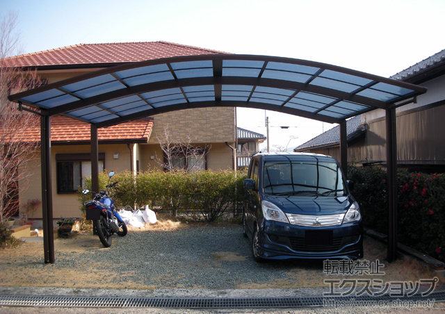 愛知県額田郡幸田町ののカーポート レイナツインポート 積雪〜20cm対応 施工例