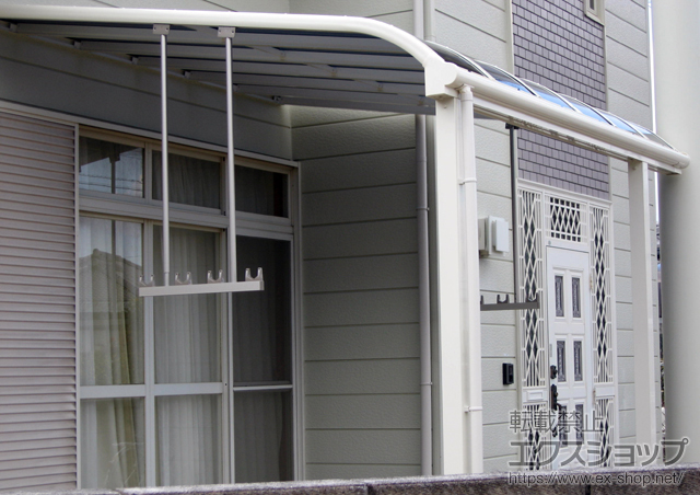 徳島県阿南市ののテラス屋根 ヴェクターテラス R型 テラスタイプ 単体 積雪〜20cm対応 施工例