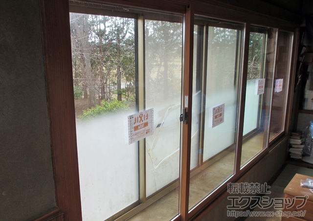 岩手県奥州市のの二重窓（内窓） インプラス ダストバリア仕様 引違い窓 4枚建 施工例