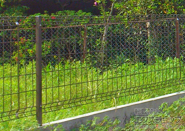 熊本県八代市ののフェンス・柵 ハイグリッドフェンスUF8型 施工例