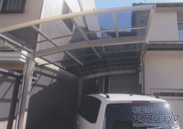 京都府京都市ののカーポート レイナポート 単体 積雪〜20cm対応 施工例