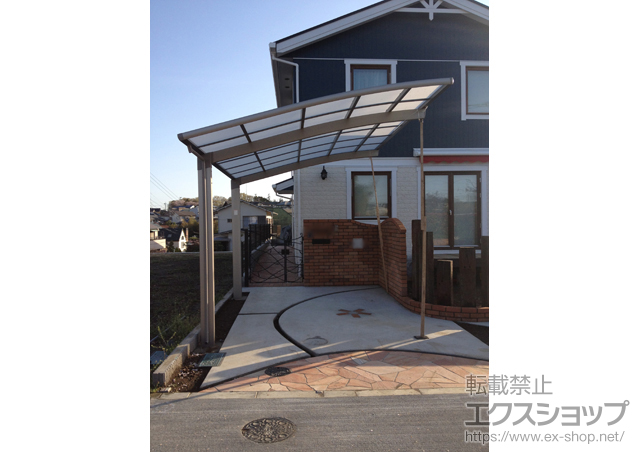 東京都町田市のLIXIL リクシル（トステム）のカーポート カーブポートシグマIII 積雪〜30cm対応 施工例