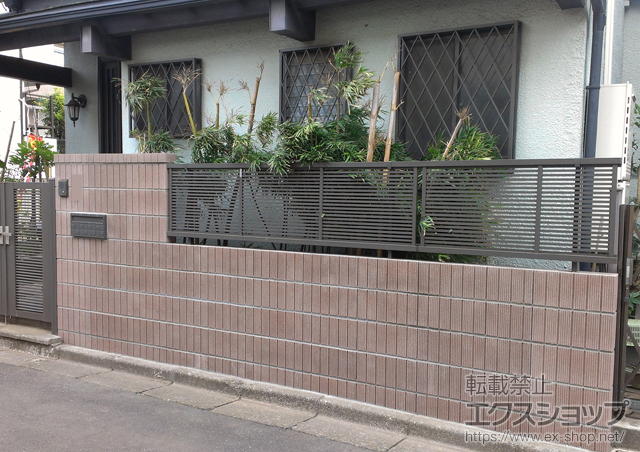 東京都東久留米市ののフェンス・柵 シャレオR1型フェンス フリーポールタイプ 施工例