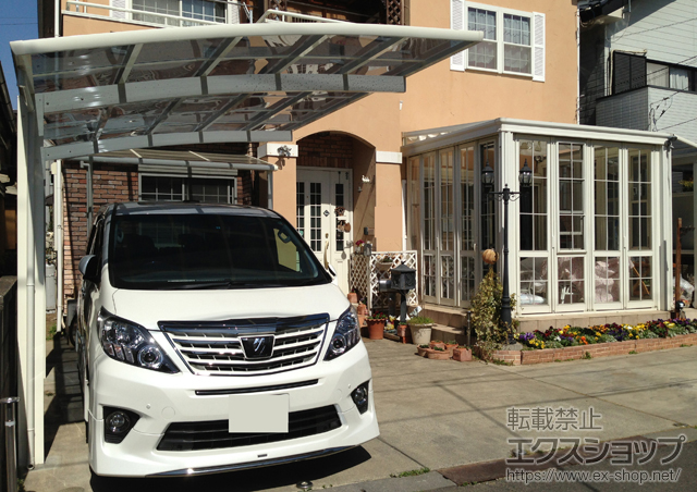 神奈川県平塚市ののカーポート レイナポート 積雪〜20cm対応 施工例