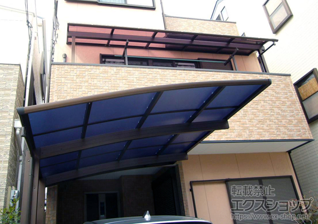 兵庫県神戸市ののカーポート プレシオスポート 単体 積雪〜20cm対応 施工例