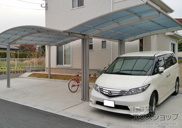 福岡県太宰府市ののカーポート プレシオスポート 積雪〜20cm対応 施工例