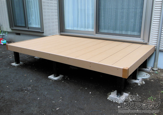 神奈川県大和市ののウッドデッキ リウッドデッキ200 施工例