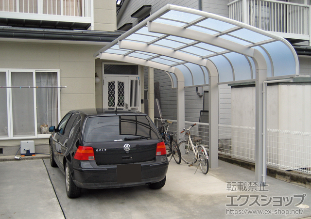 岐阜県高山市のLIXIL リクシル（トステム）のカーポート テールポートシグマIII 1500 積雪〜50cm対応 施工例