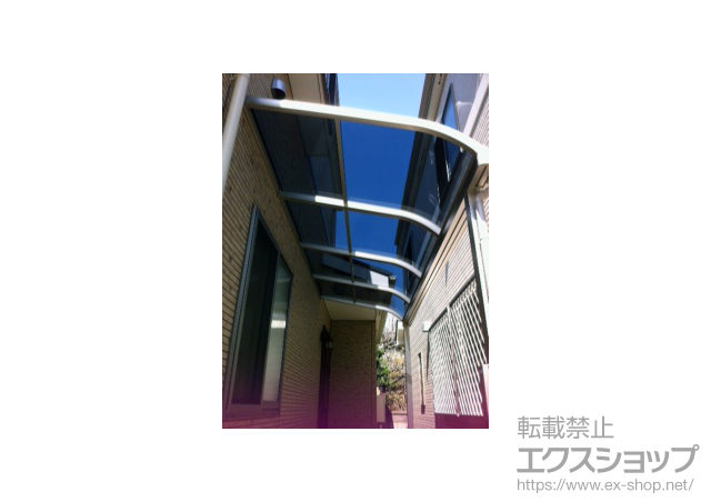 千葉県流山市ののテラス屋根 プレシオステラス R型 テラスタイプ 単体 積雪〜20cm対応 施工例