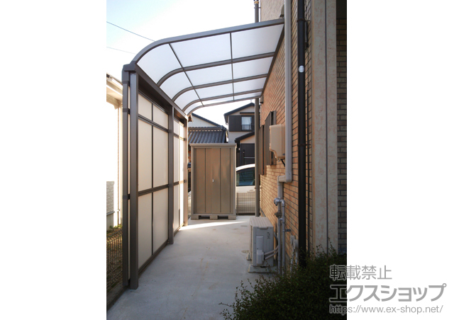 愛知県豊橋市ののストックヤード サンクストックヤード R型 パネルタイプ スクリーン仕様 積雪〜20cm対応 施工例