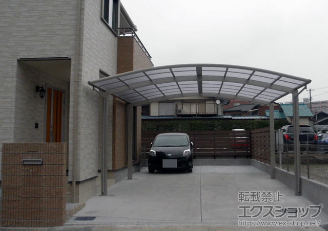 福岡県北九州市ののカーポート レイナツインポート 積雪〜20cm対応 施工例