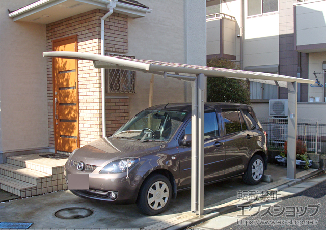 東京都練馬区のLIXIL リクシル（トステム）のカーポート カーブポートシグマIII 積雪〜30cm対応 施工例