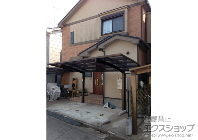 埼玉県さいたま市ののカーポート プレシオスポート 積雪〜20cm対応＋斜め切詰用前枠 施工例