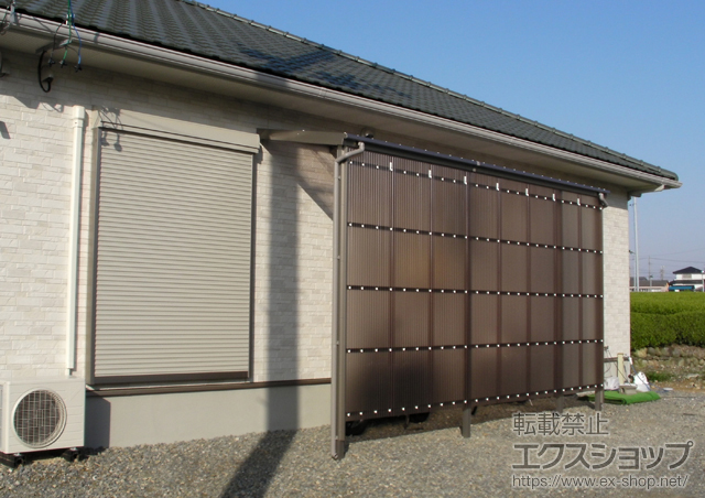 静岡県牧之原市のLIXIL リクシル（トステム）のストックヤード フリーヤード オープンタイプ 積雪〜20cm対応 施工例