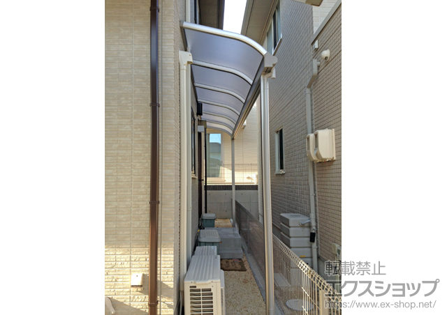 広島県呉市ののテラス屋根 ヴェクターテラス R型 テラスタイプ 単体 積雪〜20cm対応 施工例