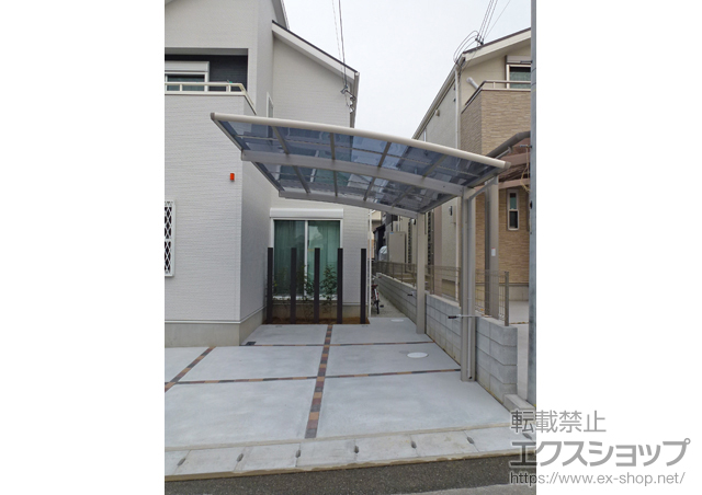 兵庫県三田市ののカーポート レイナポート 積雪〜20cm対応 施工例