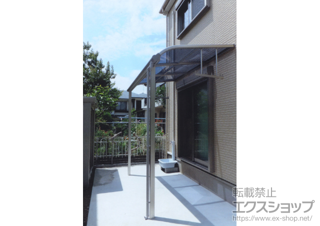 神奈川県座間市ののテラス屋根 プレシオステラス R型 テラスタイプ 単体 積雪〜20cm対応 施工例