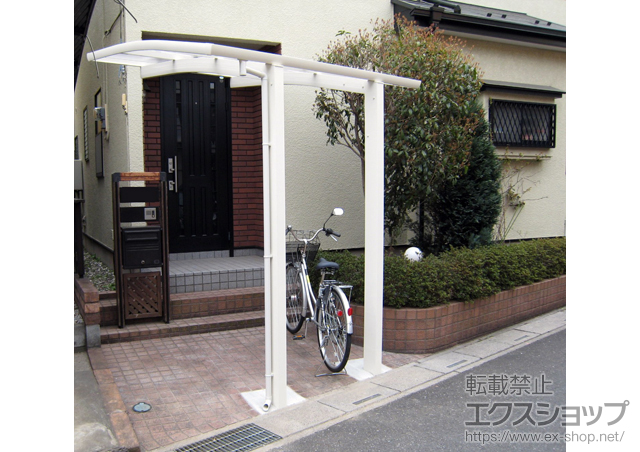 埼玉県越谷市ののサイクルポート・駐輪場 レイナポート ミニ 積雪〜20cm対応 施工例