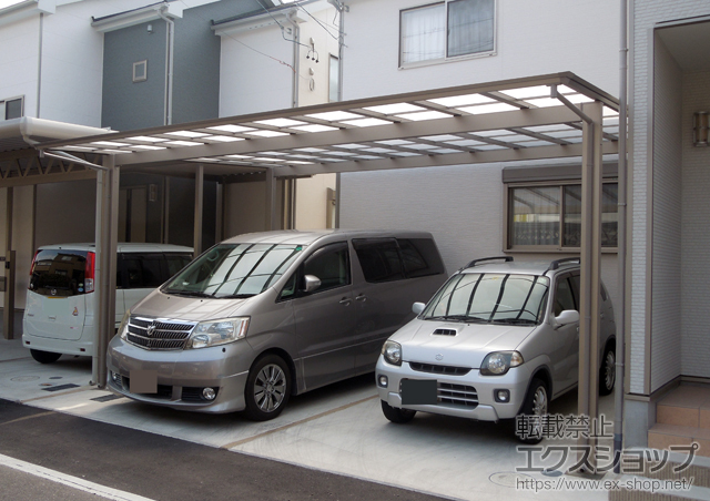 愛知県瀬戸市ののカーポート アーキデュオ ワイド 積雪〜20cm対応 施工例