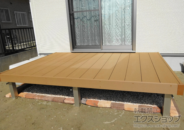 千葉県いすみ市ののウッドデッキ リウッドデッキ 200 施工例