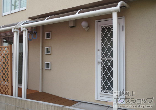 兵庫県明石市ののテラス屋根 ヴェクターテラス R型 テラスタイプ 単体 積雪〜20cm対応 施工例