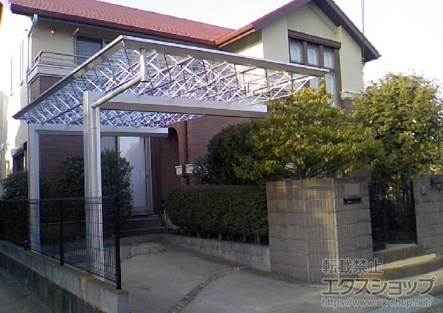 埼玉県富士見市ののカーポート M.シェード 基本タイプ 積雪〜20cm対応 施工例