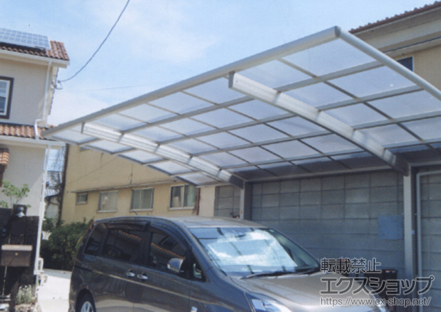 大阪府八尾市ののカーポート レイナポート 積雪〜20cm対応 施工例