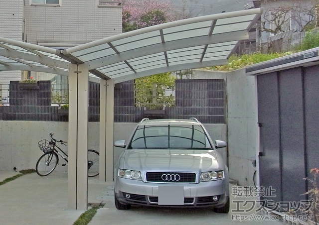 広島県三原市ののカーポート レイナポート 積雪〜20cm対応 施工例