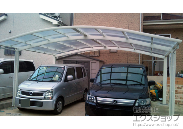 千葉県柏市ののカーポート レイナツインポート 積雪〜20cm対応 施工例