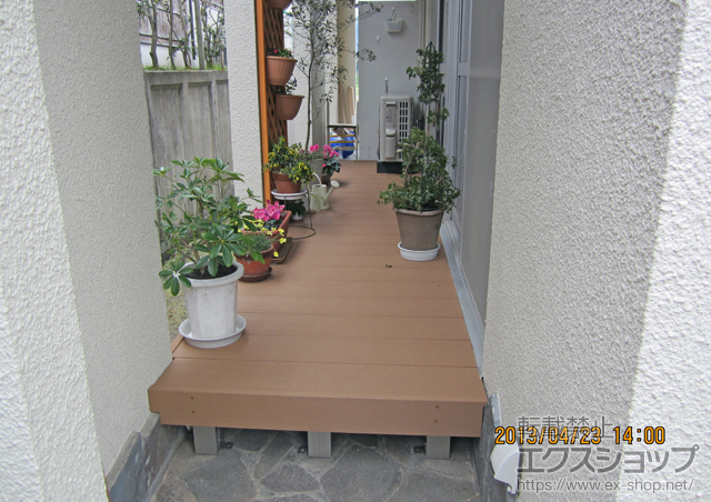 鳥取県鳥取市ののウッドデッキ リウッドデッキ 200 施工例